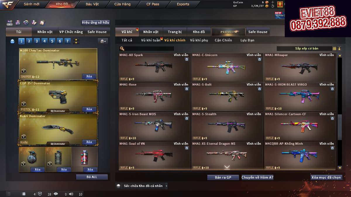 shop acc cf uy tin gia re